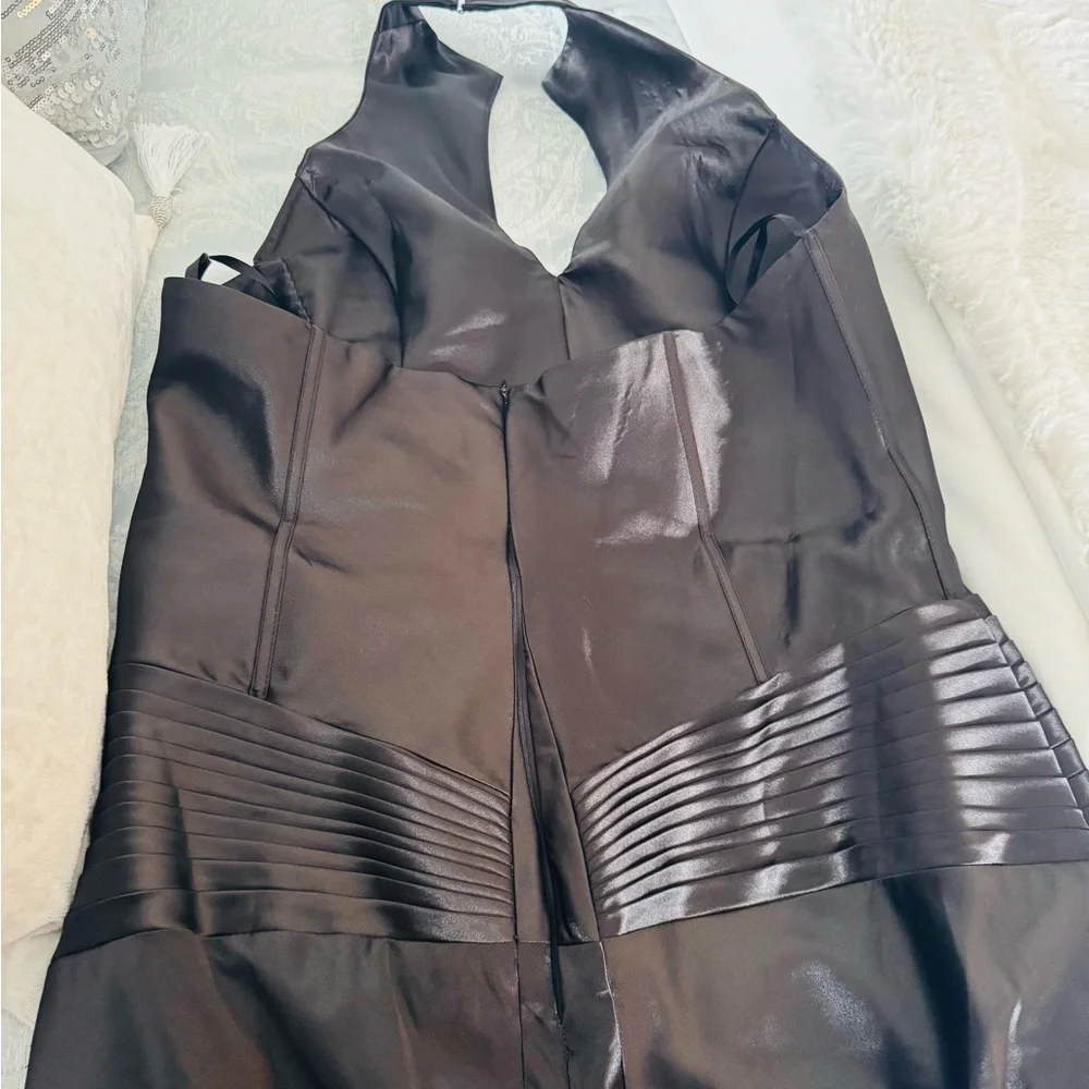 Black Halter Formal Prom Gown - Picture 7 of 12